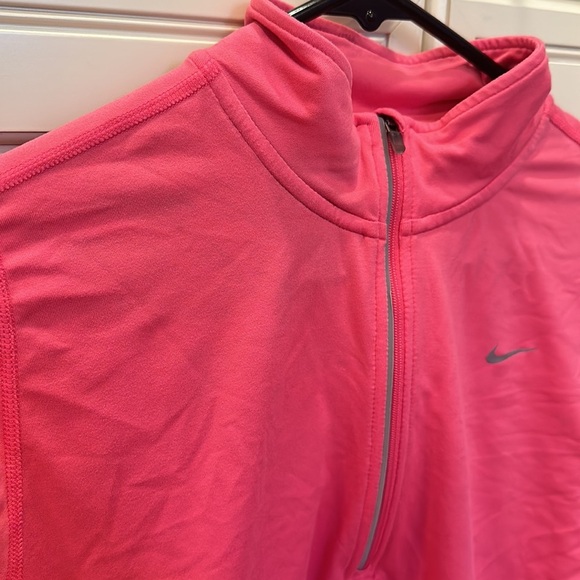 Nike women’s pink running quarter zip size M - Picture 2 of 6